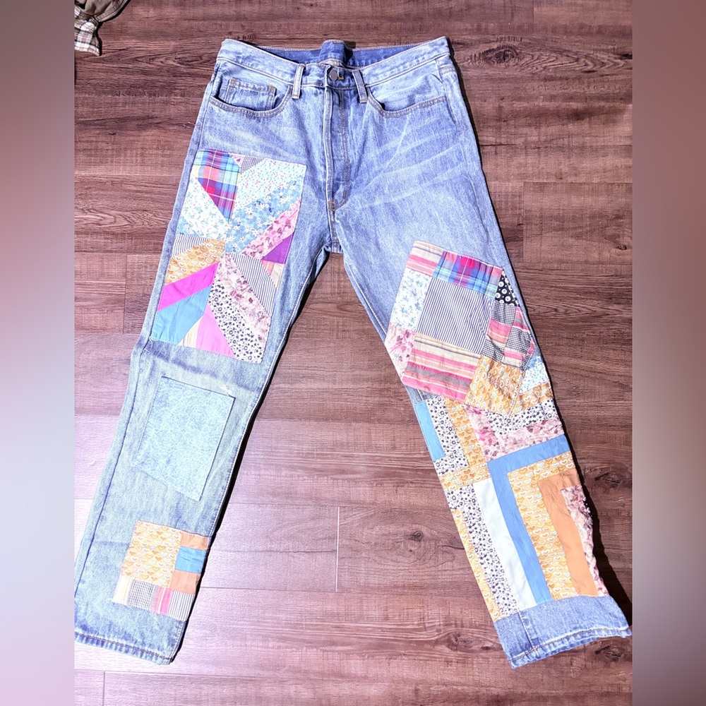 Patchwork Men’s Jeans